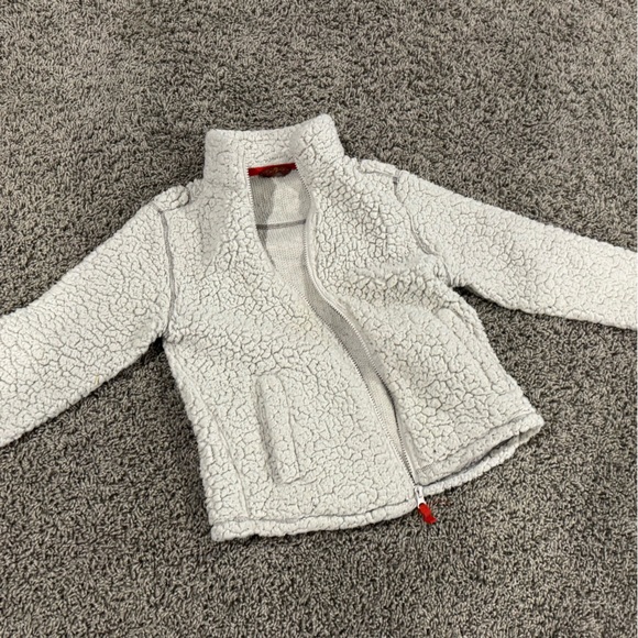 Free People Kids Textured Sherpa Jacket, size 7 - Picture 6 of 7